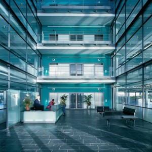 World Business Centre, Heathrow Airport - Welsh Slate Dark Blue Grey floor tiles