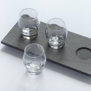 Сланцевая сервировочная тарелка с выемками под рюмки - Коллекция Welsh Slate Slateware Fine