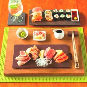 Набор профессиональной английской сланцевой посуды Welsh Slate Slateware для суши баров, ресторанов 